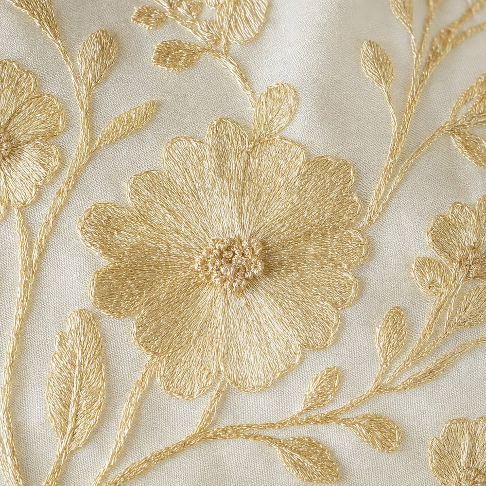 Ivory & Gold Brocade
